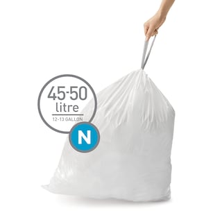 Foto 2 | Foto 2 | Bolsas De Basura Simplehuman Code N 30 L/8 Galones 200 Unidades Blancas - Venta Internacional.