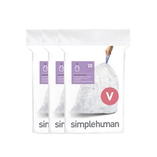 Foto 1 | Foto 1 | Bolsas De Basura Simplehuman Code V 60 Unidades 16 A 18 Litros 4 2 A 4 8 Galones - Venta Internacional.