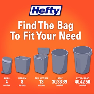 Foto 7 | Foto 7 | Bolsas De Basura Hefty Ultra Strong 13 Galones 80 Unidades Blancas - Venta Internacional.