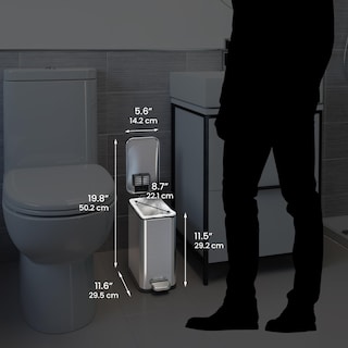 Foto 6 | Foto 6 | Bote De Basura Itouchless Softstep De Acero Inoxidable De 5 Litros Con Tapa - Venta Internacional.