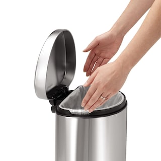 Foto 3 | Foto 3 | Bidón De Basura Simplehuman Pequeño Semicircular 10 Litros Acero - Venta Internacional.