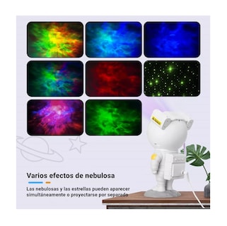 Foto 3 | Foto 3 | Lámpara LED Astronauta BELUG Proyector de Galaxia Estrella Blanco