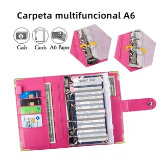 Foto 3 | Foto 3 | Carpeta Organizadora de Gastos y Pagos A6 color Rosa