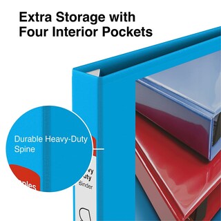 Foto 5 | Foto 5 | Anillas En D View Binder Staples 976056 De 1 Pulgada, Color Azul Claro - Venta Internacional.