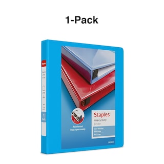 Foto 7 | Foto 7 | Anillas En D View Binder Staples 976056 De 1 Pulgada, Color Azul Claro - Venta Internacional.