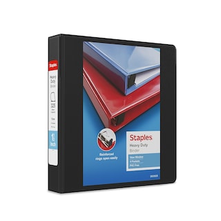 Foto 1 | Foto 1 | Binder Staples Heavy-duty Con Vista De 3 Anillas, 1.5 Pulgadas, Color Negro, Paquete De 3 - Venta Internacional.