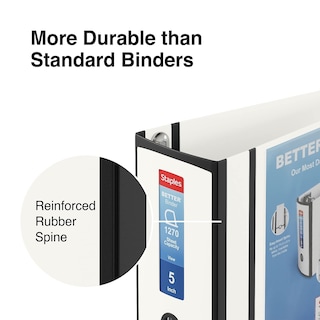 Foto 5 | Foto 5 | Binder Staples Better Heavy-duty View, 1000 Hojas, Color Blanco - Venta Internacional.