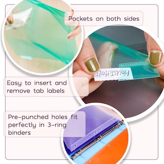 Foto 4 | Foto 4 | Binder Dividers Mr. Pen Con Bolsillos Y Pestañas, Paquete De 16 - Venta Internacional.