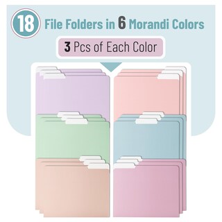Foto 2 | Foto 2 | Carpetas Para Archivos Mr. Pen, 18 Unidades, Colores Morandi, Tamaño Carta - Venta Internacional.
