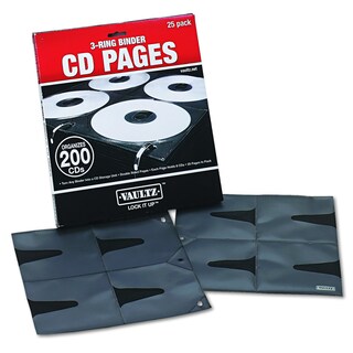 Foto 2 | Foto 2 | Carpeta Para Cd Pages Vaultz Vz01401, 25 Hojas, Capacidad Para 8 Cd - Venta Internacional.