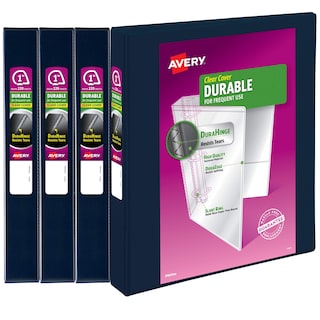 Foto 1 | Foto 1 | Binder Avery Durable View, 3 Anillas, 220 Hojas, Azul, Paquete De 4 - Venta Internacional.