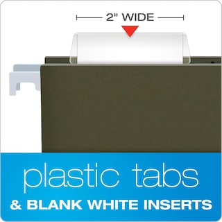 Foto 2 | Foto 2 | Carpeta De Archivos Pendaflex, 100 Juegos De Pestañas Con Insertos De 1/5 Pulgadas, Transparentes - Venta Internacional.