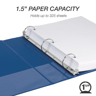Foto 3 | Foto 3 | Binder Samsill Economy, 1.5 Pulgadas, 3 Anillos, Azul, Paquete De 4 - Venta Internacional.