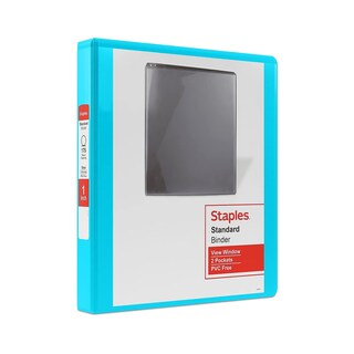 Foto 1 | Foto 1 | Ver Binder Staples Standard 1, 3 Anillas, 220 Hojas, Color Verde Azulado - Venta Internacional.