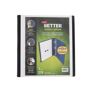Foto 1 | Foto 1 | Anillas En D De Binder Staples Better View, Color Blanco, 275 Hojas - Venta Internacional.