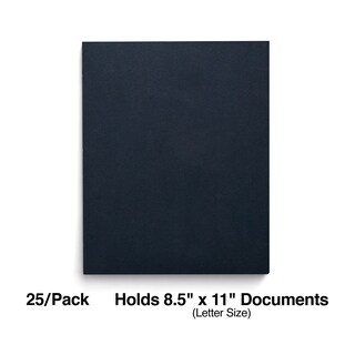 Foto 2 | Foto 2 | Carpeta De Bolsillo Staples, 25 Unidades, 25 Unidades, Color Azul Marino, Grado 2 - Venta Internacional.