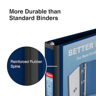 Foto 5 | Foto 5 | Binder Staples Better, 2,54 Cm De Profundidad, 3 Anillas, 275 Hojas, Azul - Venta Internacional.