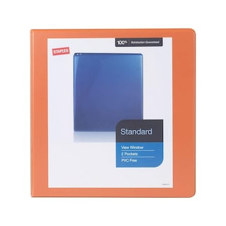 Foto 3 | Foto 3 | Binder Staples Standard Con Vista De 3 Anillos, 2 Pulgadas, Naranja - Venta Internacional.