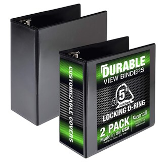 Foto 1 | Foto 1 | Binder Samsill Durable De 5 Pulgadas Con 3 Anillos, Paquete De 2, Negro - Venta Internacional.