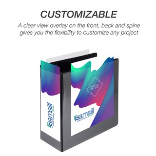 Foto 2 | Foto 2 | Binder Samsill Durable De 5 Pulgadas Con 3 Anillos, Paquete De 2, Negro - Venta Internacional.