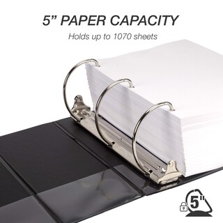 Foto 3 | Foto 3 | Binder Samsill Durable De 5 Pulgadas Con 3 Anillos, Paquete De 2, Negro - Venta Internacional.