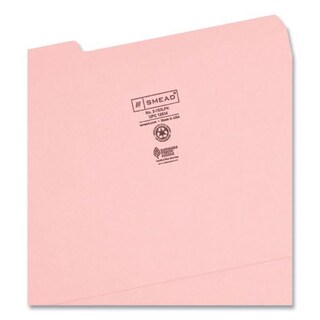 Foto 3 | Foto 3 | Carpeta Para Archivos Smead, Con Lengüeta Reforzada De 1/3, Tamaño Carta, Color Rosa - Venta Internacional.