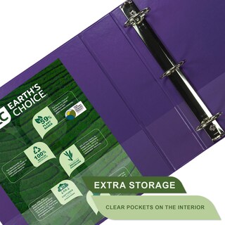 Foto 4 | Foto 4 | View Binder Samsill, A Base De Plantas, Duradero, De 2 Pulgadas, Paquete De 2 Unidades, Morado - Venta Internacional.