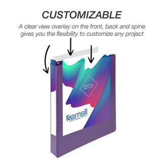 Foto 6 | Foto 6 | Binder Samsill Durable, 1 Pulgada, Morado, Paquete De 4, 225 Páginas - Venta Internacional.