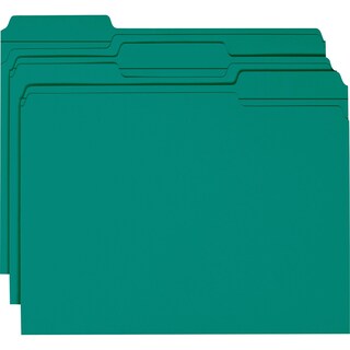 Foto 2 | Foto 2 | Carpeta Para Archivar, Reforzada, Con Lengüeta Cortada 1/3, Tamaño Carta, Color Verde Azulado - Venta Internacional.