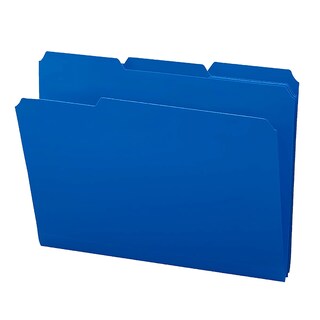 Foto 5 | Foto 5 | Carpeta De Archivos Smead Poly Con Lengüeta Cortada De 1/3, Tamaño Carta, Azul, 24 Unidades - Venta Internacional.