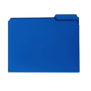 Foto 6 | Foto 6 | Carpeta De Archivos Smead Poly Con Lengüeta Cortada De 1/3, Tamaño Carta, Azul, 24 Unidades - Venta Internacional.