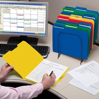 Foto 7 | Foto 7 | Carpeta De Archivos Smead Poly Con Lengüeta Cortada De 1/3, Tamaño Carta, Azul, 24 Unidades - Venta Internacional.