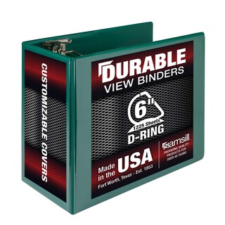 Foto 1 | Foto 1 | Binder Samsill Durable, 15 Cm, Con Anillo En D, Verde, 1225p - Venta Internacional.