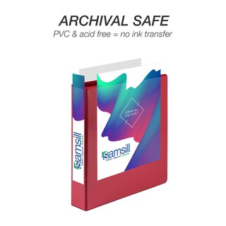 Foto 6 | Foto 6 | Binder Samsill, Anillo En D Duradero De 1.5 Pulgadas, Rojo, Paquete De 4, 350 Páginas - Venta Internacional.
