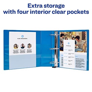 Foto 6 | Foto 6 | Anillas Inclinadas View Binder Avery Heavy-duty 1 Con Un Toque, Color Azul - Venta Internacional.