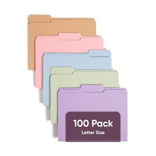 Foto 1 | Foto 1 | Carpetas Para Archivos Smead, Tamaño Carta, Tamaño Carta, Tamaño Carta, 100 Unidades - Venta Internacional.