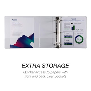Foto 5 | Foto 5 | Binder Samsill Durable, 5 Pulgadas, 3 Anillos, Blanco, Paquete De 2, 1050 Páginas - Venta Internacional.