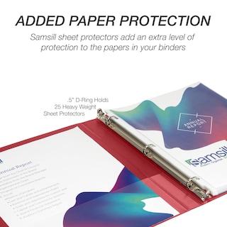 Foto 7 | Foto 7 | Binder Samsill Durable, 0,5 Pulgadas, Rojo, Paquete De 4, 125 Páginas - Venta Internacional.