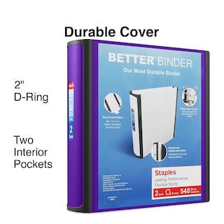 Foto 2 | Foto 2 | Binder Staples Better, 2 Pulgadas, Color Morado - Venta Internacional.