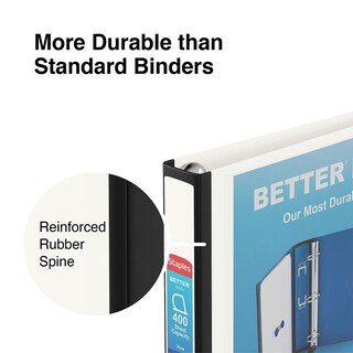 Foto 5 | Foto 5 | Anillas En D Better View De Binder Staples, 1.5 Pulgadas, Blancas - Venta Internacional.
