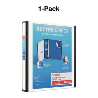Foto 7 | Foto 7 | Anillas En D Better View De Binder Staples, 1.5 Pulgadas, Blancas - Venta Internacional.