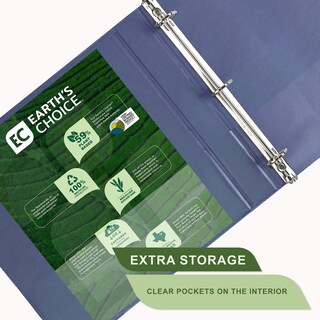 Foto 4 | Foto 4 | View Binder Samsill, Anillos En D Duraderos De 1 Pulgada, Basados En Plantas, Paquete De 4 - Venta Internacional.