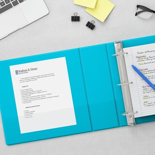 Foto 6 | Foto 6 | Ver Binder Staples Standard 1.5, 3 Anillas, 350 Hojas, Color Verde Azulado - Venta Internacional.