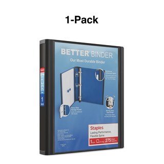 Foto 7 | Foto 7 | Binder Staples 648819 3 Anillos Mejor 1 Pulgada Negro (13395) - Venta Internacional.