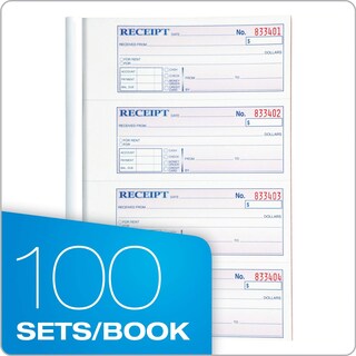 Foto 2 | Foto 2 | Libreta De Recibos Adams Money/rent 3 Partes 100 Juegos Tc1182 - Venta Internacional.