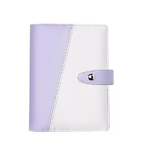 Foto 1 | Foto 1 | Libreta de Piel Cuaderno de Carpetas BELUG color Morado con Blanco