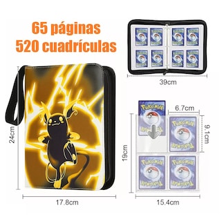 Foto 2 | Foto 2 | Tarjetero Pokémon Yugioh 4 Bolsillos Tarjetas Álbum 520 Negoro Pikachu