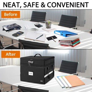 Foto 5 | Foto 5 | Caja De Documentos Ignífuga Deego De 2 Capas Con Cierre Resistente Al Agua - Venta Internacional.
