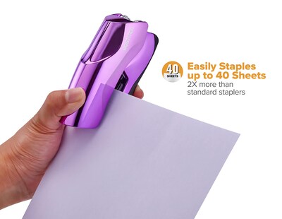 Foto 2 | Foto 2 | Grapadora Bostitch Office Heavy Duty Con Capacidad Para 40 Hojas, Color Morado - Venta Internacional.