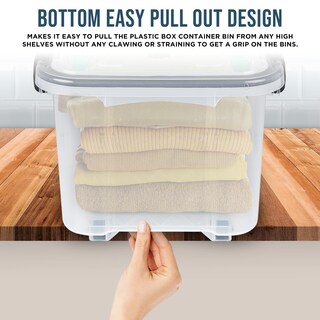Foto 6 | Foto 6 | Cajas De Almacenamiento Lifemaste 53 L Apilables 6 Piezas Transparentes - Venta Internacional